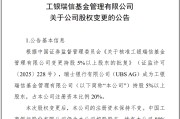 福建瑞银接棒工银瑞信基金20%股权 积极布局中国市场